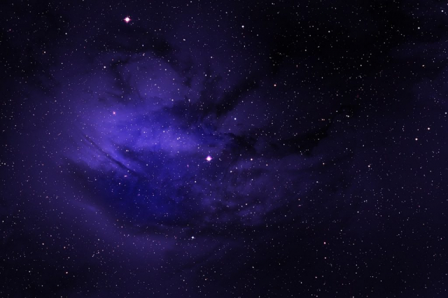 Baner na podstronie ukazujący grafikę kosmosu